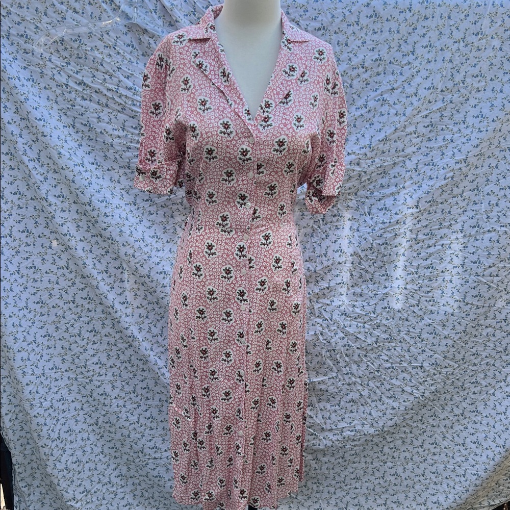 Brooks Brothers Floral Pink Dress
